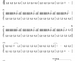 东西钢琴简谱-数字双手-林俊呈