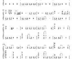 独家记忆钢琴简谱-数字双手-郁可唯