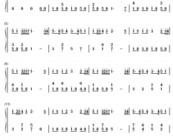 英国掷弹兵进行曲钢琴简谱-数字双手-不详