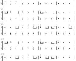 千与千寻钢琴简谱-数字双手-久石让