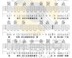 彩虹吉他谱-周杰伦《彩虹》吉他弹唱谱-c调原版六线谱