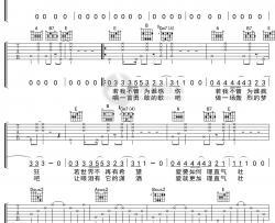 棉花糖《100个太阳月亮》吉他谱 e调弹唱六线谱